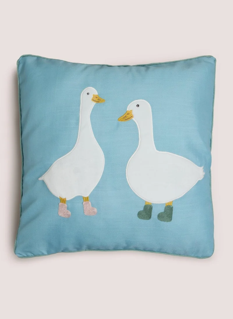 ماتلان Blue Duck Embroidered Cushion